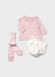 Conj. short e meia calça tricot Mayoral