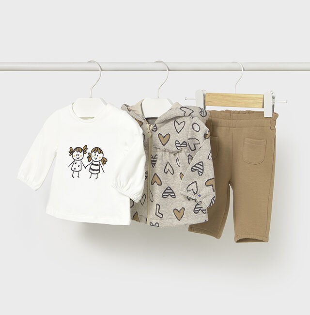 Conjunto 3 peças bebe Mayoral