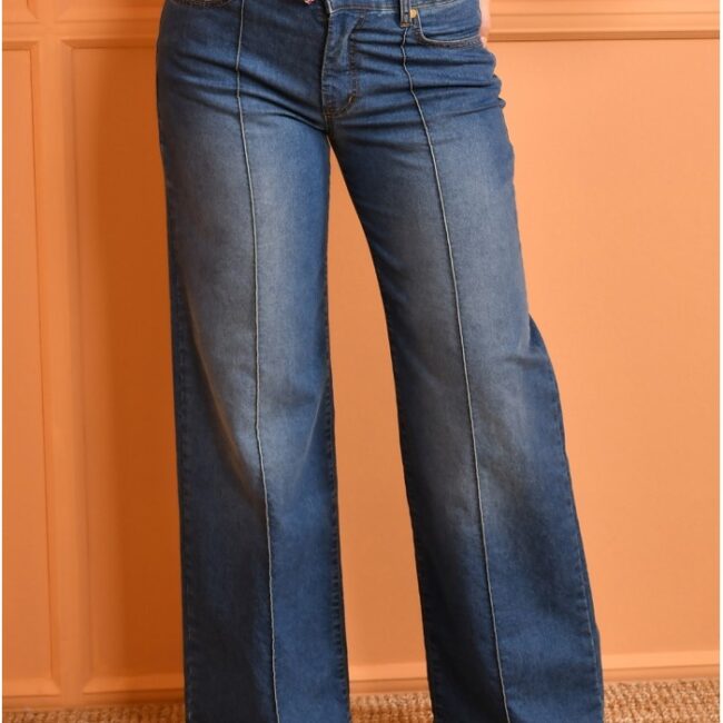 Calças de ganga largas