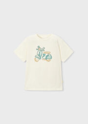 Camiseta m/curta bordada Mayoral