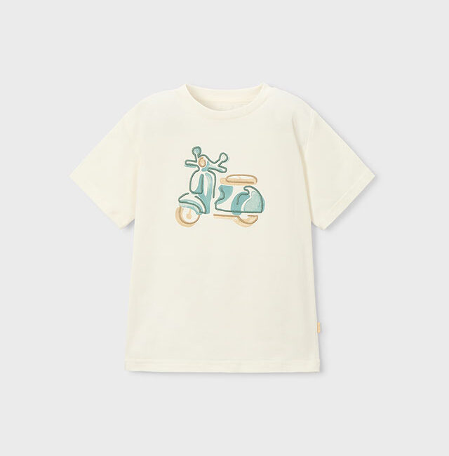 Camiseta m/curta bordada Mayoral