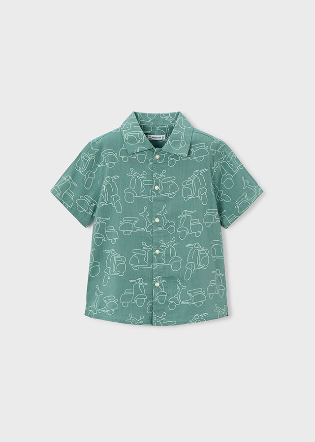 Camisa m/curta estampada Mayoral Camisa m/curta estampada Mayoral