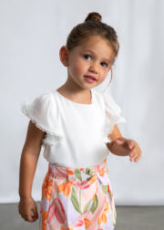 Blusa de chifon e renda Mayoral